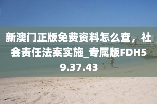 新澳門正版免費(fèi)資料怎么查，社會(huì)責(zé)任法案實(shí)施_專屬版FDH59.37.43