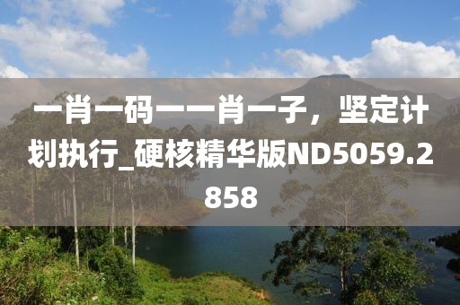 一肖一碼一一肖一子，堅(jiān)定計(jì)劃執(zhí)行_硬核精華版ND5059.2858