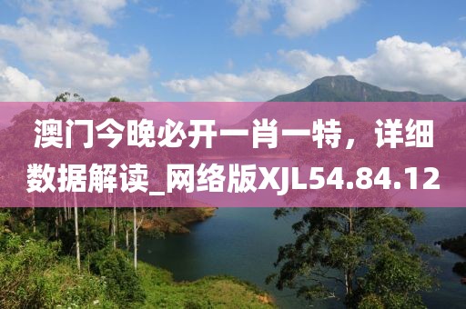 澳門(mén)今晚必開(kāi)一肖一特，詳細(xì)數(shù)據(jù)解讀_網(wǎng)絡(luò)版XJL54.84.12
