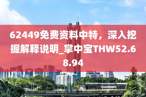 62449免費(fèi)資料中特，深入挖掘解釋說明_掌中寶THW52.68.94
