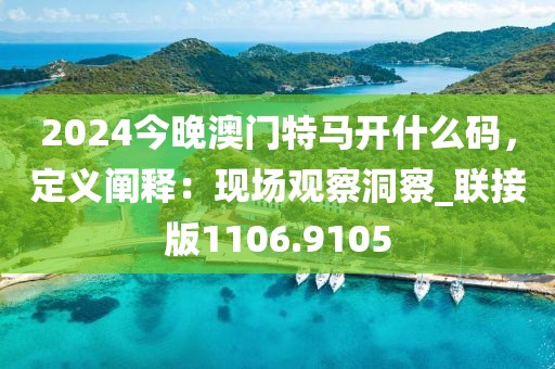 2024今晚澳門特馬開什么碼，定義闡釋：現(xiàn)場觀察洞察_聯(lián)接版1106.9105