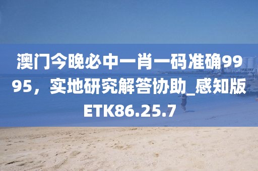 澳門今晚必中一肖一碼準(zhǔn)確9995，實(shí)地研究解答協(xié)助_感知版ETK86.25.7