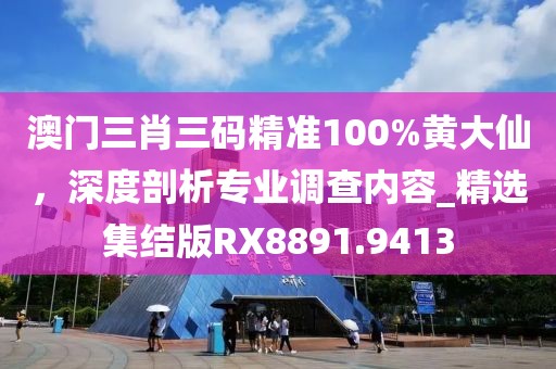 澳門三肖三碼精準(zhǔn)100%黃大仙，深度剖析專業(yè)調(diào)查內(nèi)容_精選集結(jié)版RX8891.9413