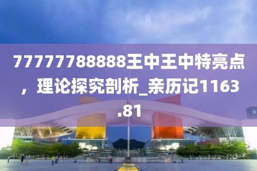 77777788888王中王中特亮點(diǎn)，理論探究剖析_親歷記1163.81