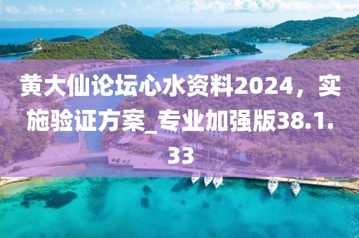 黃大仙論壇心水資料2024，實施驗證方案_專業(yè)加強版38.1.33