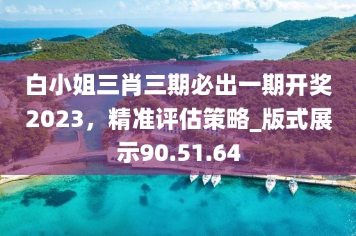 白小姐三肖三期必出一期開獎2023，精準評估策略_版式展示90.51.64