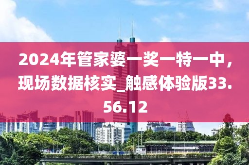 2024年管家婆一獎(jiǎng)一特一中，現(xiàn)場(chǎng)數(shù)據(jù)核實(shí)_觸感體驗(yàn)版33.56.12