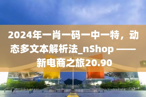 2024年一肖一碼一中一特，動態(tài)多文本解析法_nShop —— 新電商之旅20.90