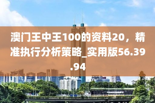 澳門王中王100的資料20，精準執(zhí)行分析策略_實用版56.39.94