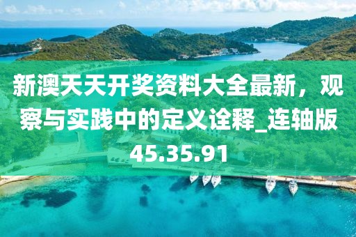 新澳天天開獎資料大全最新，觀察與實踐中的定義詮釋_連軸版45.35.91