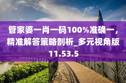 管家婆一肖一碼100%準確一，精準解答策略剖析_多元視角版11.53.5