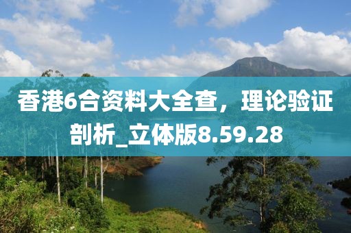 香港6合資料大全查，理論驗證剖析_立體版8.59.28