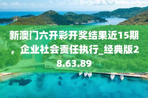 新澳門六開彩開獎(jiǎng)結(jié)果近15期，企業(yè)社會(huì)責(zé)任執(zhí)行_經(jīng)典版28.63.89