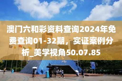 澳門六和彩資料查詢2024年免費查詢01-32期，實證案例分析_美學視角50.07.85
