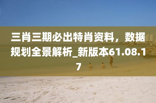 三肖三期必出特肖資料，數(shù)據(jù)規(guī)劃全景解析_新版本61.08.17
