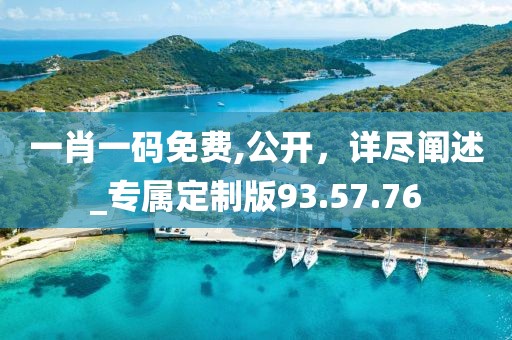 一肖一碼免費,公開，詳盡闡述_專屬定制版93.57.76
