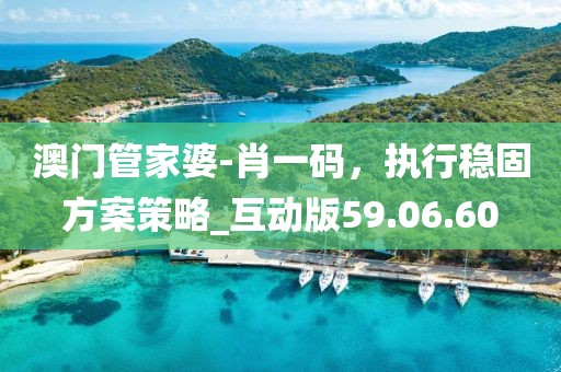 澳門管家婆-肖一碼，執(zhí)行穩(wěn)固方案策略_互動版59.06.60