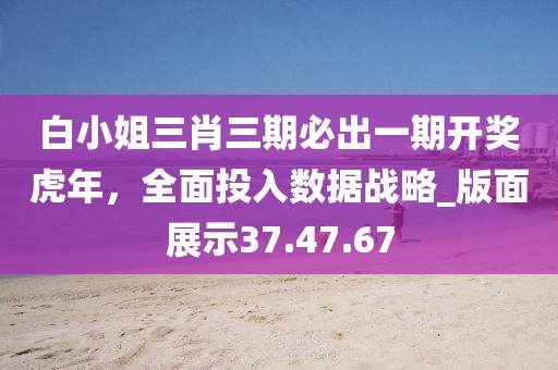 白小姐三肖三期必出一期開(kāi)獎(jiǎng)虎年，全面投入數(shù)據(jù)戰(zhàn)略_版面展示37.47.67