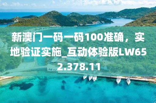 新澳門一碼一碼100準確，實地驗證實施_互動體驗版LW652.378.11
