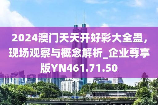 2024澳門天天開好彩大全蠱，現(xiàn)場(chǎng)觀察與概念解析_企業(yè)尊享版YN461.71.50