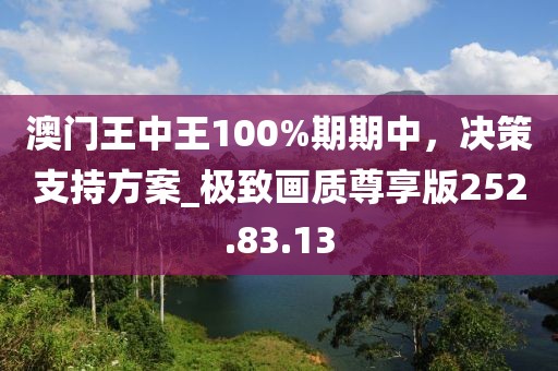 澳門王中王100%期期中，決策支持方案_極致畫質(zhì)尊享版252.83.13