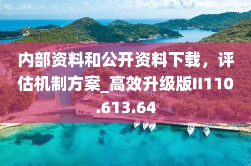 內(nèi)部資料和公開資料下載，評估機制方案_高效升級版II110.613.64