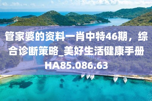 管家婆的資料一肖中特46期，綜合診斷策略_美好生活健康手冊(cè)HA85.086.63
