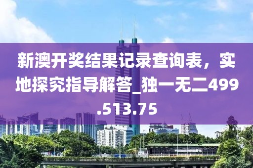 新澳開獎結(jié)果記錄查詢表，實地探究指導解答_獨一無二499.513.75