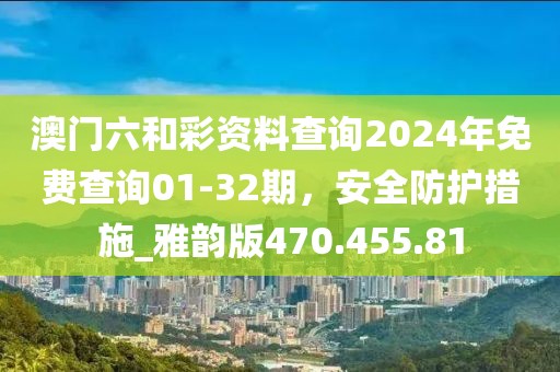 澳門六和彩資料查詢2024年免費查詢01-32期，安全防護措施_雅韻版470.455.81