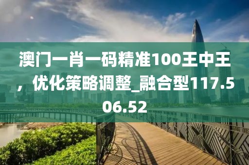 澳門一肖一碼精準(zhǔn)100王中王，優(yōu)化策略調(diào)整_融合型117.506.52