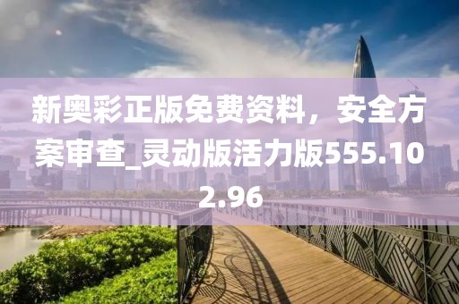 新奧彩正版免費(fèi)資料，安全方案審查_靈動(dòng)版活力版555.102.96