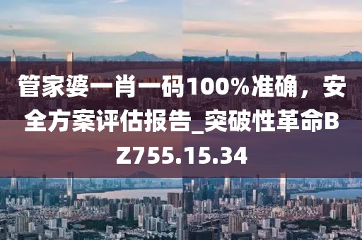 管家婆一肖一碼100%準(zhǔn)確，安全方案評(píng)估報(bào)告_突破性革命BZ755.15.34