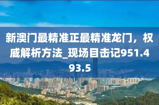 新澳門最精準(zhǔn)正最精準(zhǔn)龍門，權(quán)威解析方法_現(xiàn)場(chǎng)目擊記951.493.5