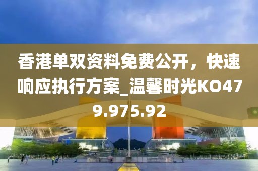 香港單雙資料免費公開，快速響應(yīng)執(zhí)行方案_溫馨時光KO479.975.92