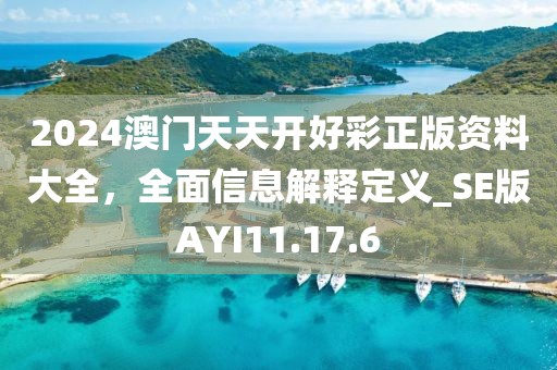 2024澳門天天開好彩正版資料大全，全面信息解釋定義_SE版AYI11.17.6
