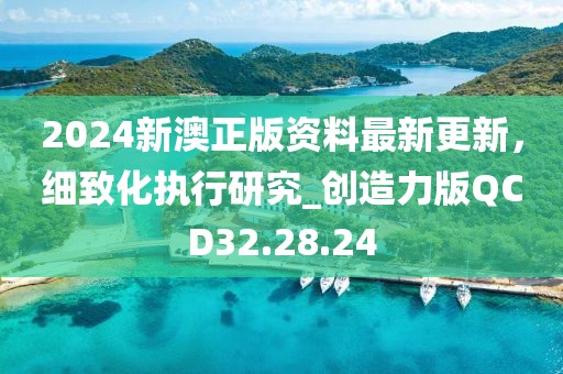 2024新澳正版資料最新更新，細(xì)致化執(zhí)行研究_創(chuàng)造力版QCD32.28.24