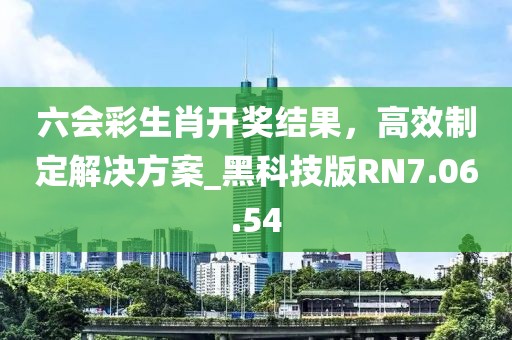 六會彩生肖開獎結(jié)果，高效制定解決方案_黑科技版RN7.06.54