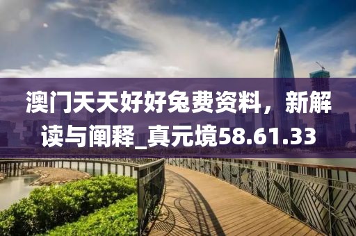 澳門天天好好兔費資料，新解讀與闡釋_真元境58.61.33