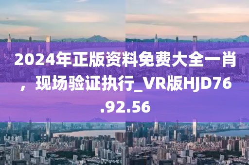 2024年正版資料免費大全一肖，現(xiàn)場驗證執(zhí)行_VR版HJD76.92.56