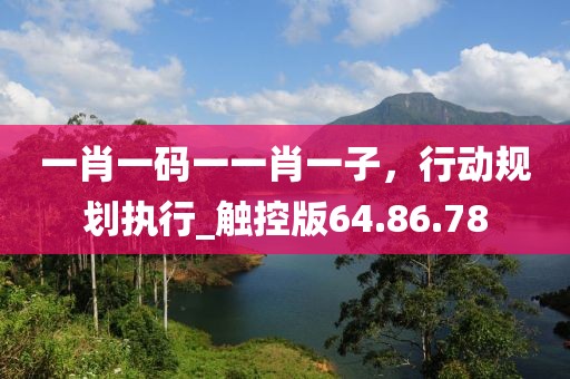 一肖一碼一一肖一子，行動(dòng)規(guī)劃執(zhí)行_觸控版64.86.78
