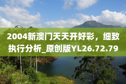 2004新澳門天天開好彩，細(xì)致執(zhí)行分析_原創(chuàng)版YL26.72.79