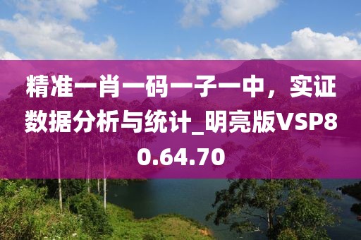 精準(zhǔn)一肖一碼一子一中，實(shí)證數(shù)據(jù)分析與統(tǒng)計(jì)_明亮版VSP80.64.70