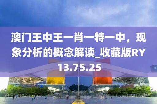 澳門王中王一肖一特一中，現(xiàn)象分析的概念解讀_收藏版RY13.75.25