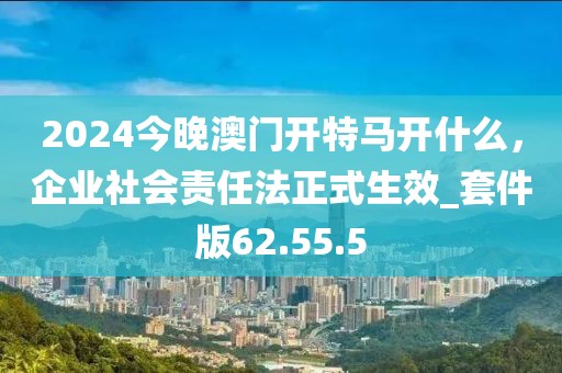 2024今晚澳門開特馬開什么，企業(yè)社會責(zé)任法正式生效_套件版62.55.5
