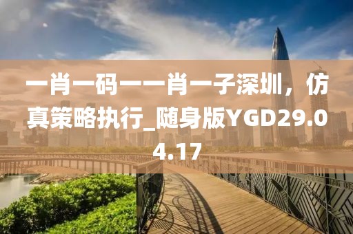 一肖一碼一一肖一子深圳，仿真策略執(zhí)行_隨身版YGD29.04.17