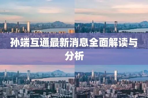 孫端互通最新消息全面解讀與分析