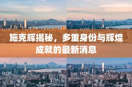 施克輝揭秘，多重身份與輝煌成就的最新消息
