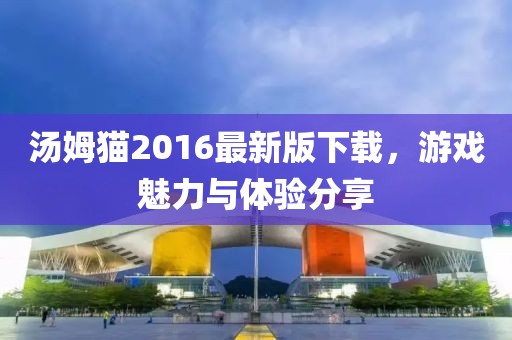 湯姆貓2016最新版下載，游戲魅力與體驗(yàn)分享