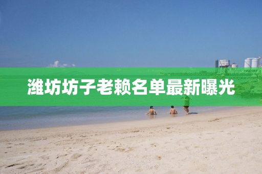濰坊坊子老賴名單最新曝光