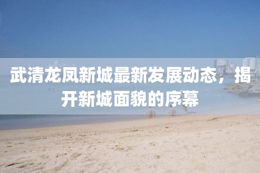 武清龍鳳新城最新發(fā)展動(dòng)態(tài)，揭開(kāi)新城面貌的序幕